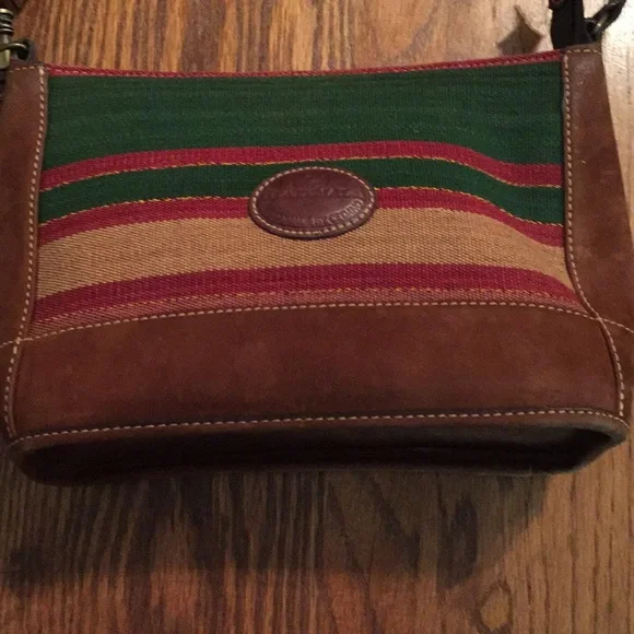 Cedeno Sturdy Leather and Tapestry Crossbody Bag - Picture 2 of 13